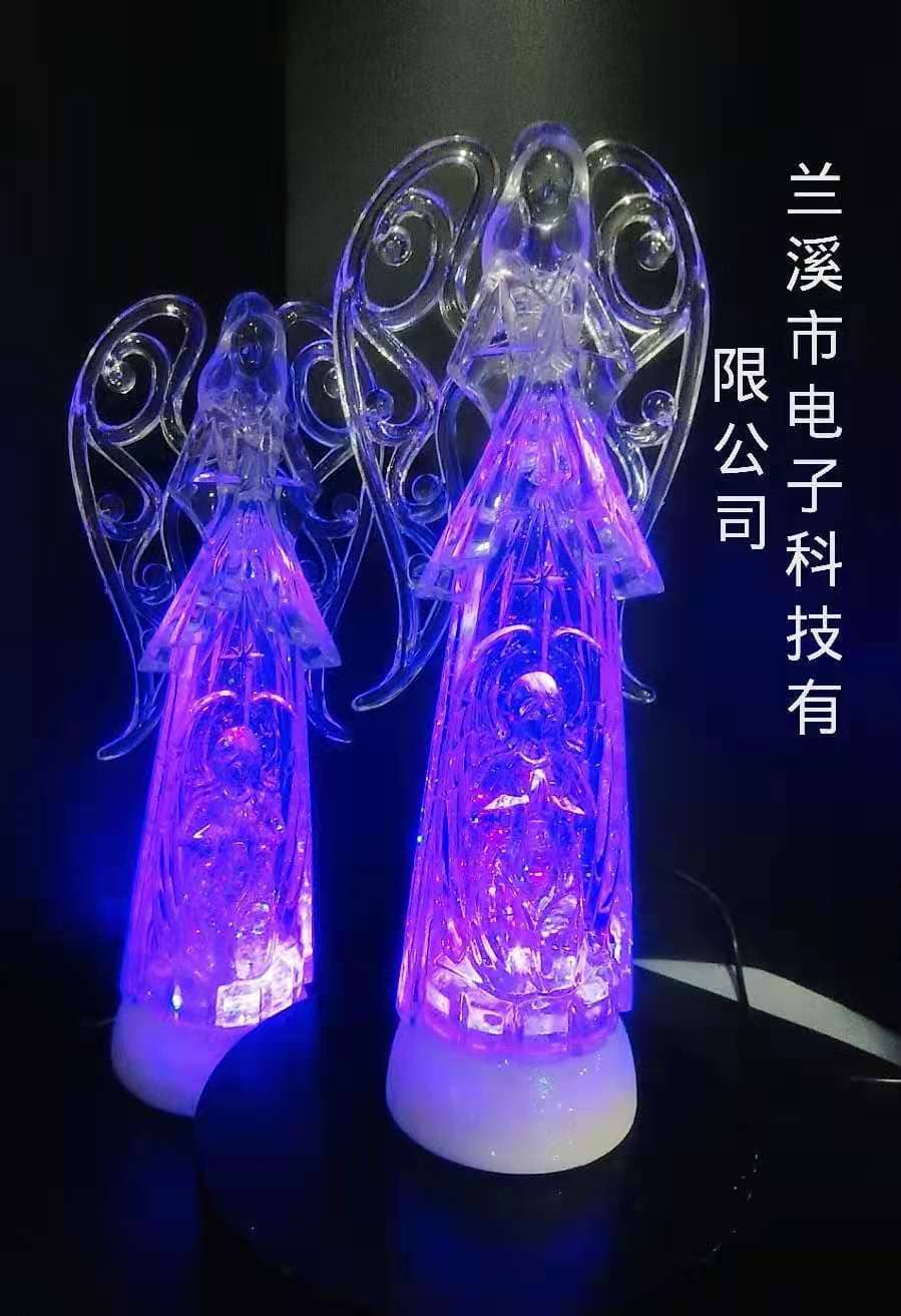 七彩发光镂空翅膀灌水大天使